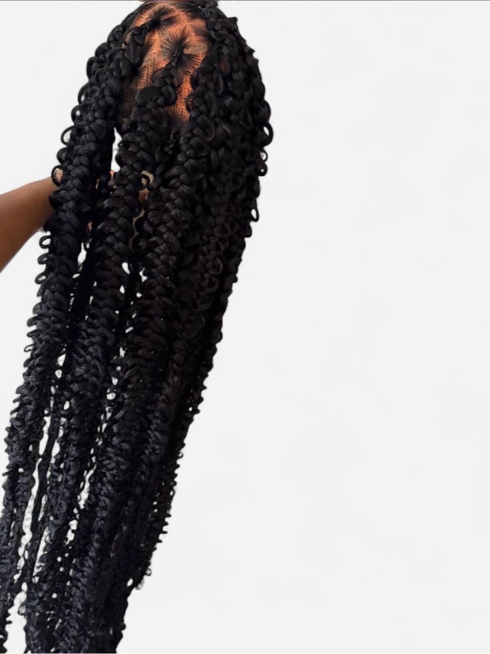 Premium Black Braided Crochet Hair Extensions - Sleek Protective Style